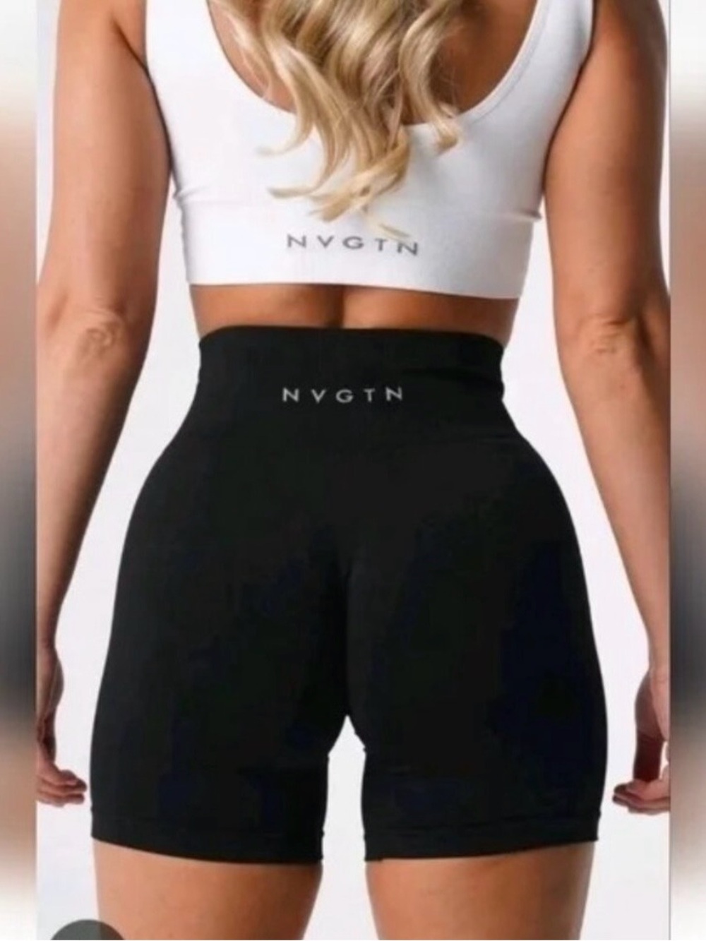 NVGTN Black Seamless Biker Shorts Size Medium